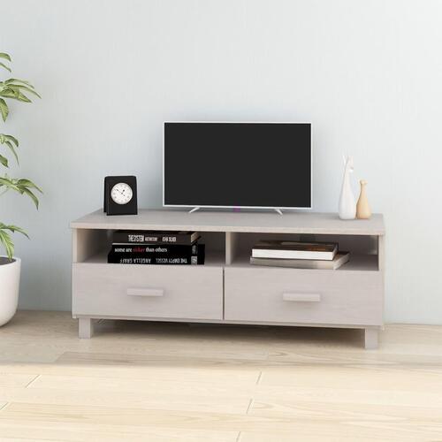 Tv-skab HAMAR 106x40x40 cm massivt fyrretræ hvid