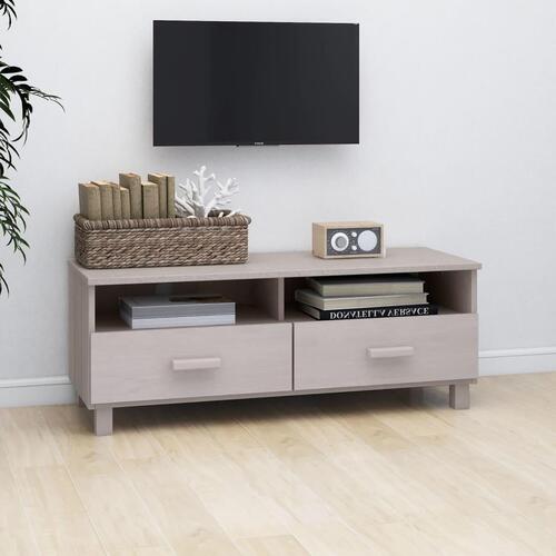 Tv-skab HAMAR 106x40x40 cm massivt fyrretræ hvid