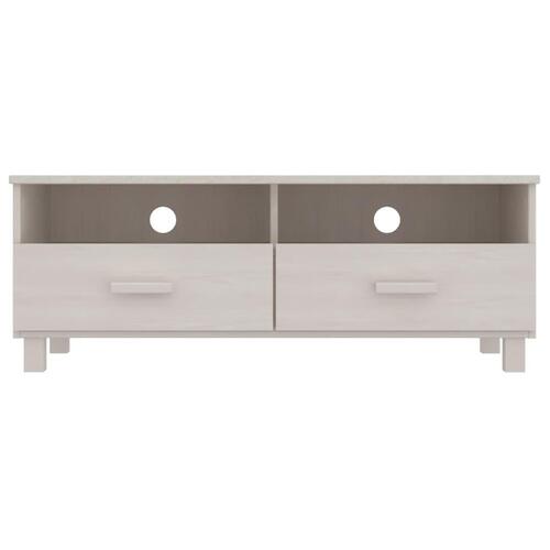 Tv-skab HAMAR 106x40x40 cm massivt fyrretræ hvid