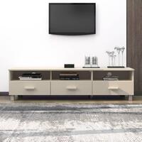 Tv-skab HAMAR 158x40x40 cm massivt fyrretræ honningbrun