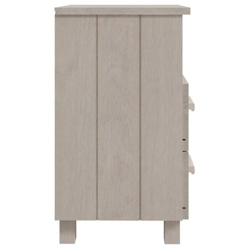 Sengeskab HAMAR 2 stk. 40x35x62 cm massivt fyrretræ hvid