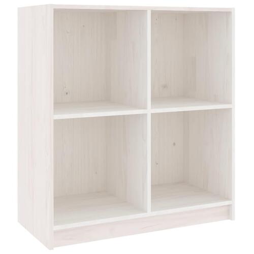 Skænk 70x33x76 cm massivt fyrretræ hvid