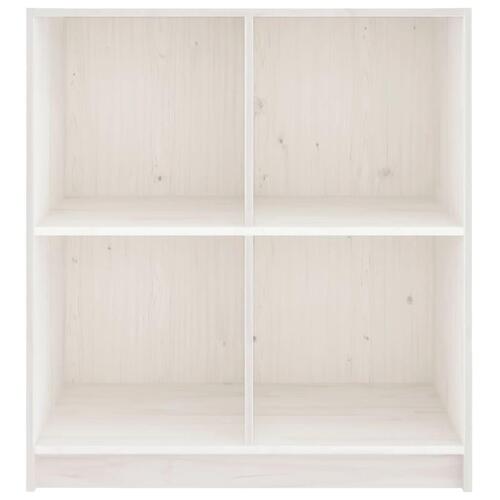 Skænk 70x33x76 cm massivt fyrretræ hvid