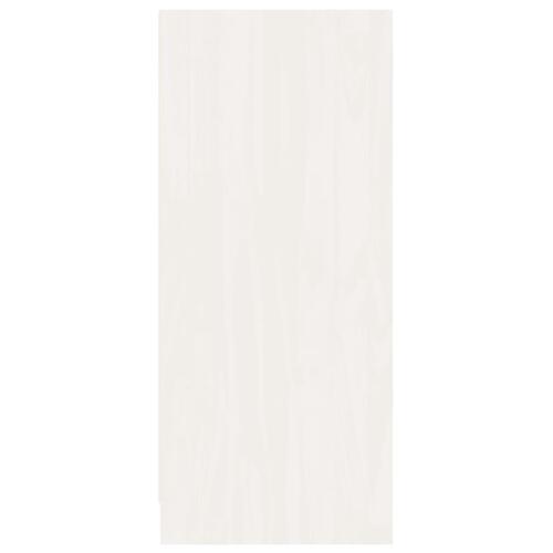 Skænk 70x33x76 cm massivt fyrretræ hvid