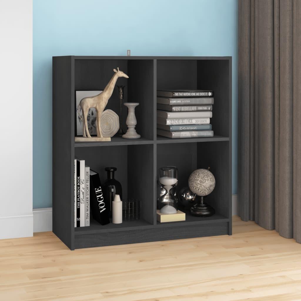 Skænk 70x33x76 cm massivt fyrretræ grå