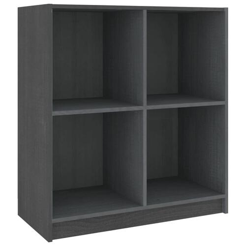 Skænk 70x33x76 cm massivt fyrretræ grå