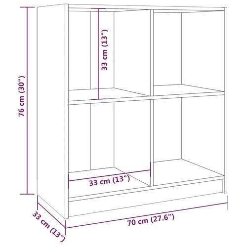 Skænk 70x33x76 cm massivt fyrretræ grå