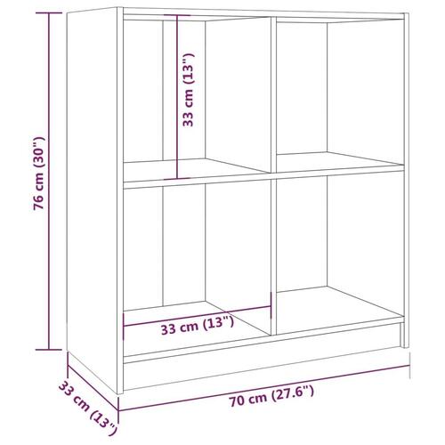 Skænk 70x33x76 cm massivt fyrretræ gyldenbrun