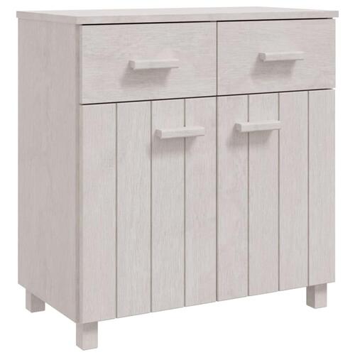 Skænk HAMAR 79x40x80 cm massivt fyrretræ hvid
