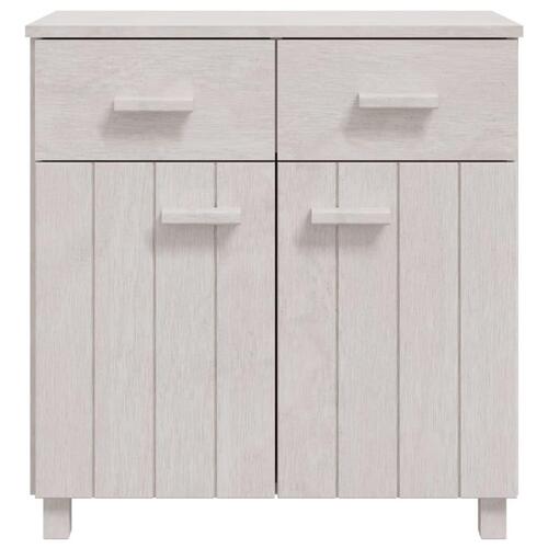 Skænk HAMAR 79x40x80 cm massivt fyrretræ hvid