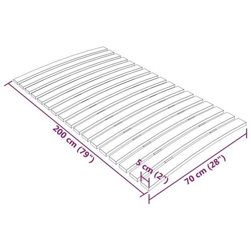 Lamelbund med 17 lameller 70x200 cm
