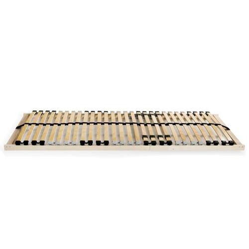 Lamelbunde til seng 2 stk. 28 lameller 7 zoner 70 x 200 cm