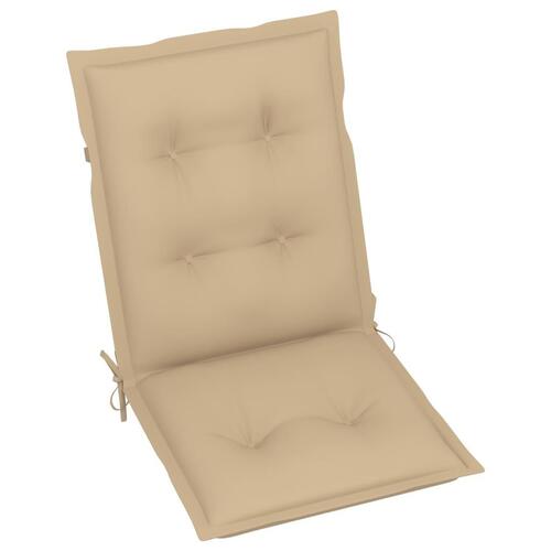 Hynder til havestol 6 stk. 100x50x7 cm beige