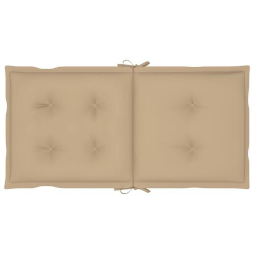 Hynder til havestol 6 stk. 100x50x7 cm beige