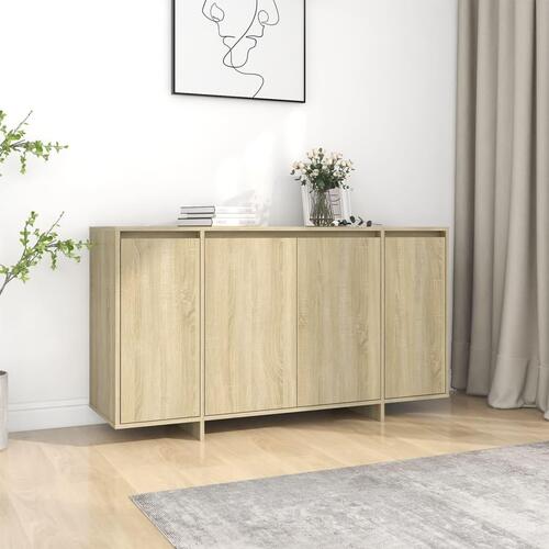 Skænk 135x41x75 cm konstrueret træ sonoma-eg