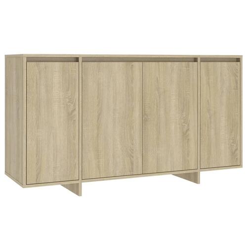 Skænk 135x41x75 cm konstrueret træ sonoma-eg