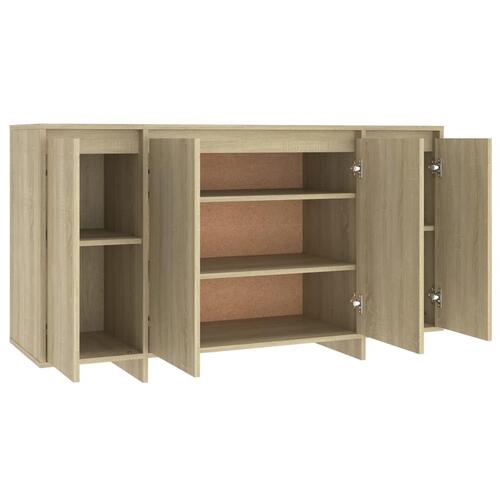 Skænk 135x41x75 cm konstrueret træ sonoma-eg