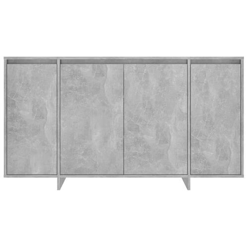 Skænk 135x41x75 cm konstrueret træ betongrå