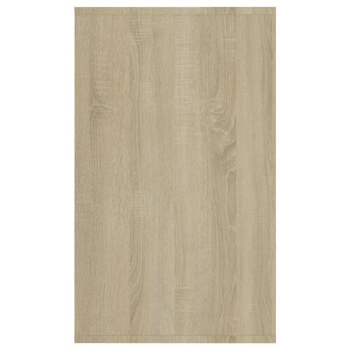 Skænk med 3 skuffer 120x41x75 cm konstrueret træ sonoma-eg