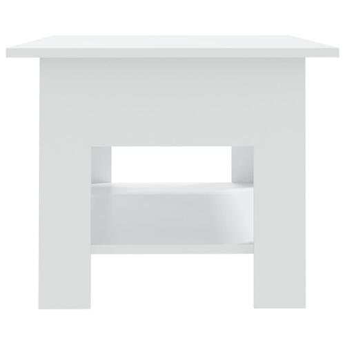 Sofabord 102x55x42 cm konstrueret træ hvid