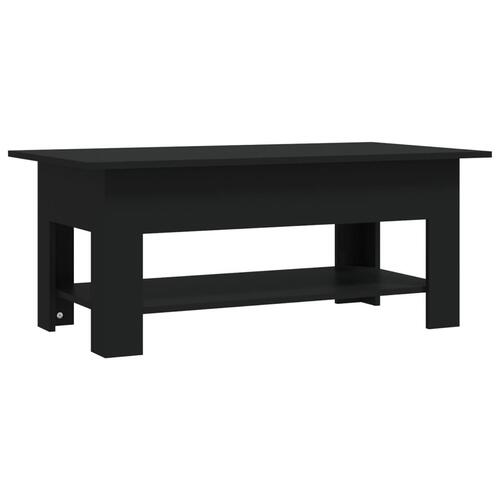 Sofabord 102x55x42 cm konstrueret træ sort