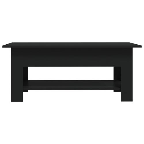 Sofabord 102x55x42 cm konstrueret træ sort