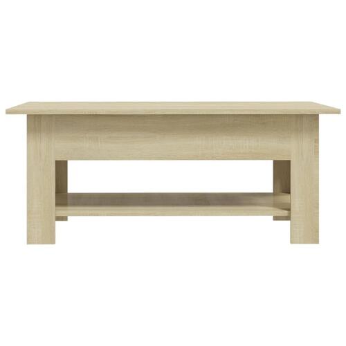 Sofabord 102x55x42 cm konstrueret træ sonoma-eg