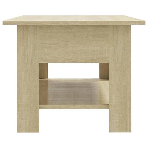 Sofabord 102x55x42 cm konstrueret træ sonoma-eg