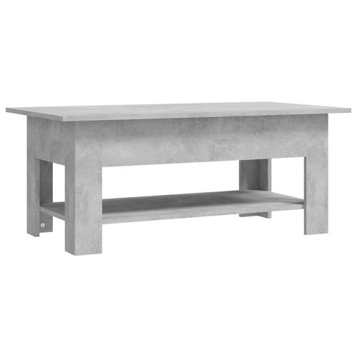 Sofabord 102x55x42 cm spånplade betongrå