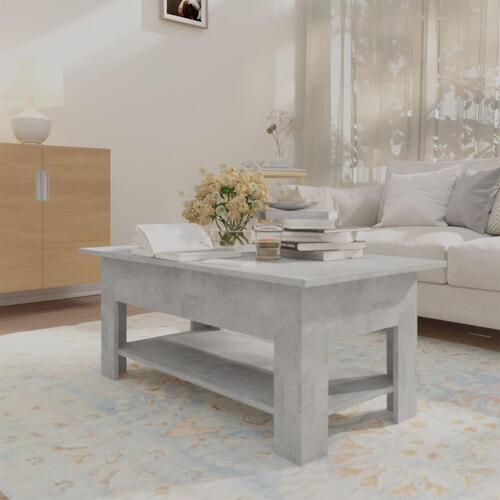 Sofabord 102x55x42 cm spånplade betongrå