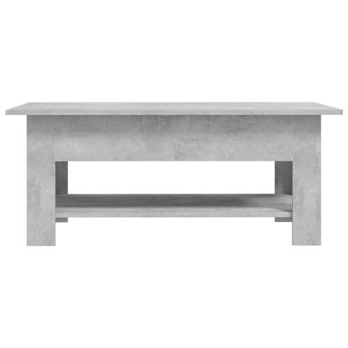 Sofabord 102x55x42 cm spånplade betongrå
