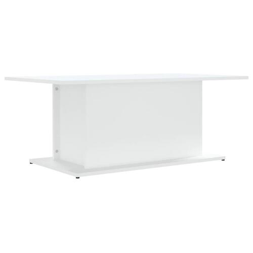 Sofabord 102x55,5x40 cm konstrueret træ hvid