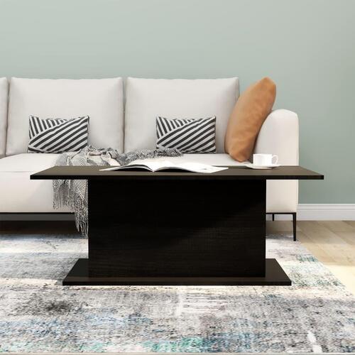 Sofabord 102x55,5x40 cm konstrueret træ sort