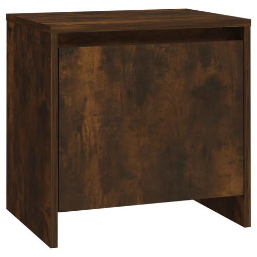 Sengeborde 2 stk. 45x34x44,5 cm spånplade røget egetræsfarve