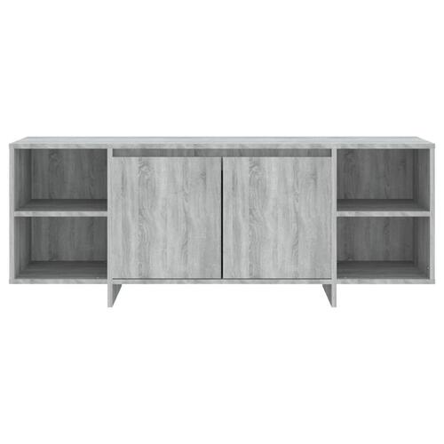 Tv-bord 130x35x50 cm spånplade grå sonoma-eg