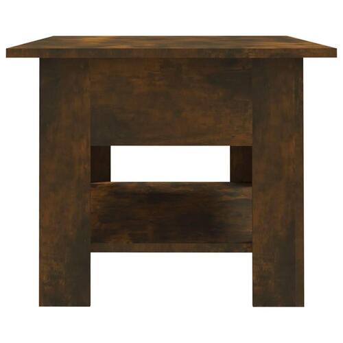 Sofabord 102x55x42 cm konstrueret træ røget egetræsfarve