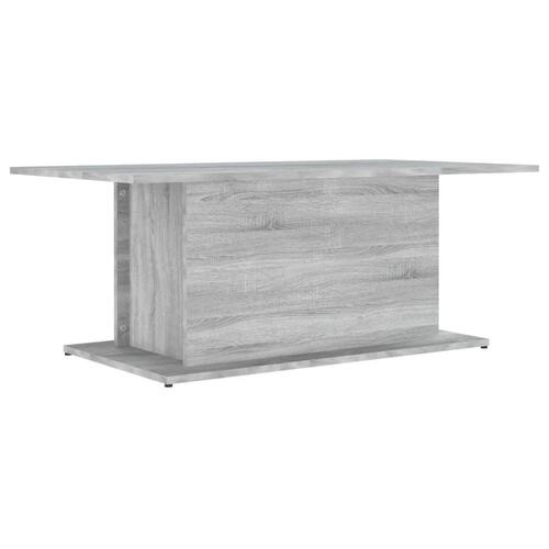 Sofabord 102x55,5x40 cm spånplade grå sonoma-eg