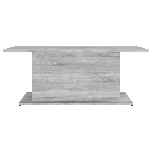Sofabord 102x55,5x40 cm spånplade grå sonoma-eg