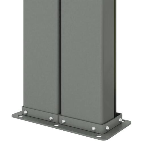 Sammenrullelig sidemarkise 200x600 cm cremefarvet