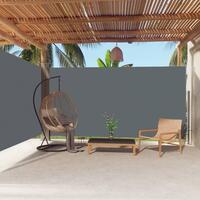 Sammenrullelig sidemarkise 200x600 cm antracitgrå