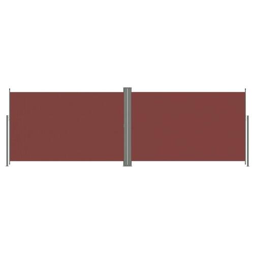 Sammenrullelig sidemarkise 220x600 cm brun