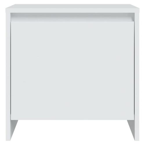 Sengebord 45x34x44,5 cm spånplade hvid