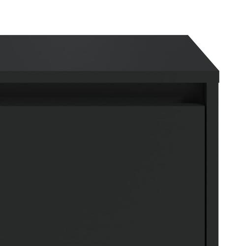 Sengeborde 2 stk. 45x34x44,5 cm spånplade sort