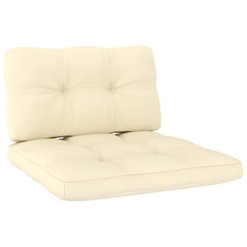 Pallehynder 2 stk. stof cremefarvet