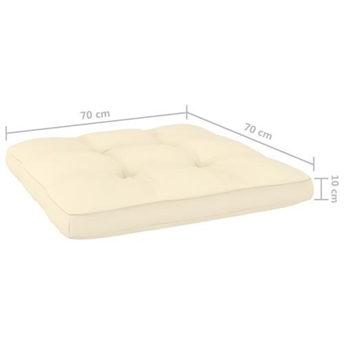 Pallehynder 2 stk. stof cremefarvet
