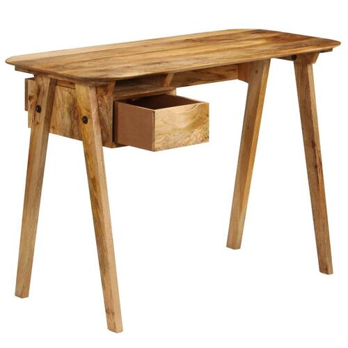 Skrivebord 110x50x76 cm massivt mangotræ