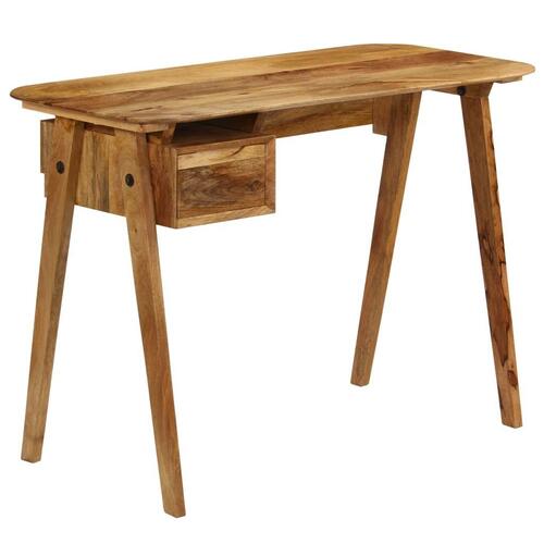Skrivebord 110x50x76 cm massivt mangotræ