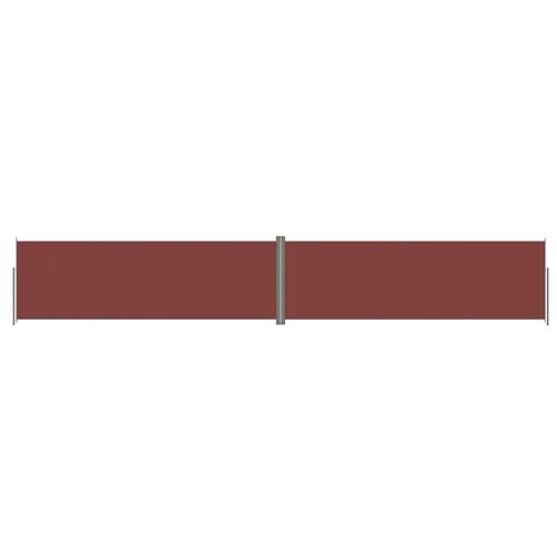 Sammenrullelig sidemarkise 200x1200 cm brun
