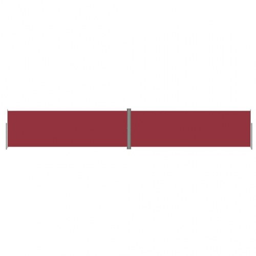 Sammenrullelig sidemarkise 200 × 1.200 cm - rød