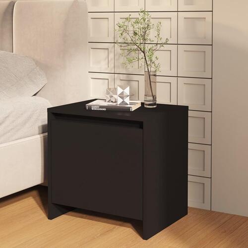 Sengebord 45x34x44,5 cm spånplade sort